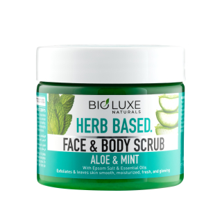 Bioluxe_Face_And_Body_Scrub_325ml_Herb_Based_Aloe_And_Mint